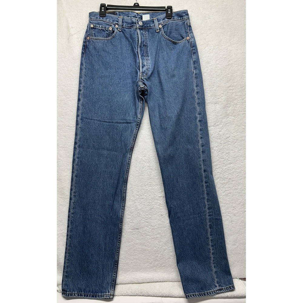 Levis Mens Size 35X34 Blue 501 XX Button Fly Y2k Vintage Denim Jeans (T3)